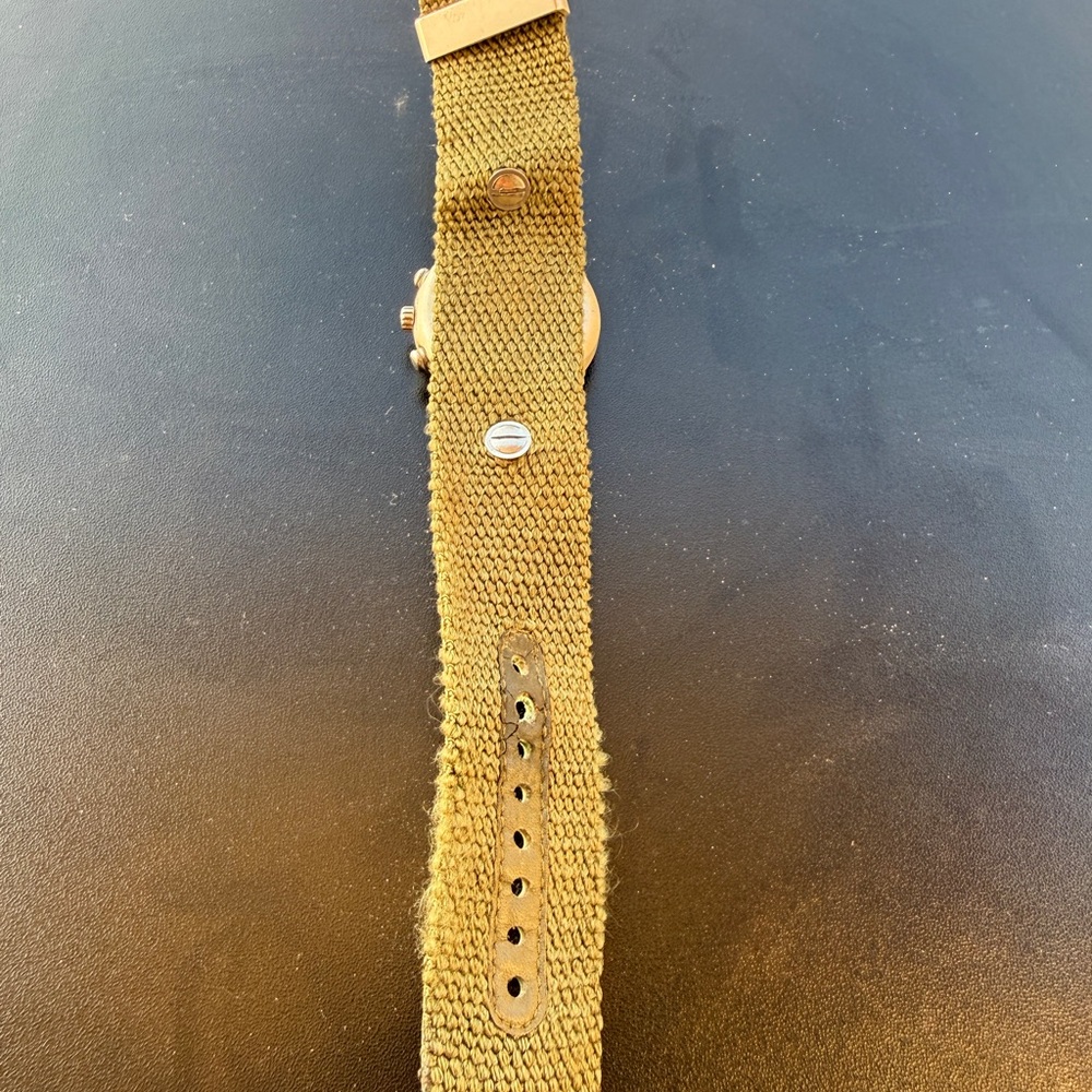 Swatch Irony Chronograph Watch Green Dial Canvas Strap Quartz - Picture 5 of 5